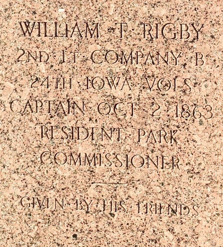 William T. Rigby Marker image. Click for full size.