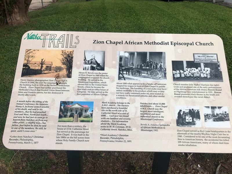 Zion Chapel African Methodist Episcopal Church Marker image. Click for full size.