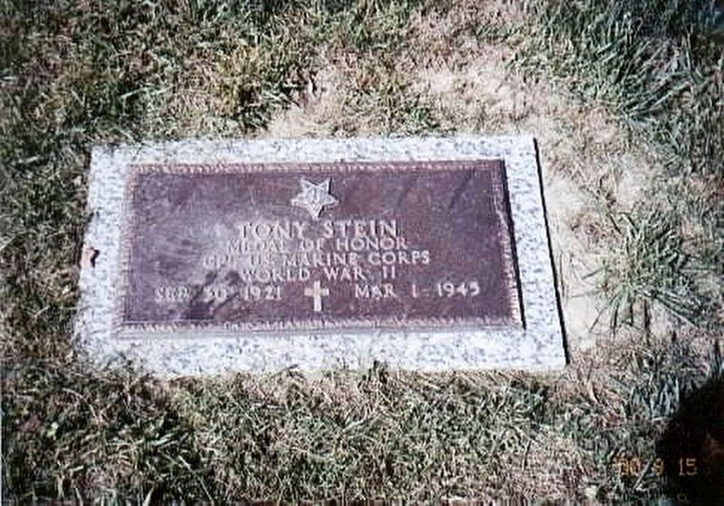 Cpl. Tony Stein grave marker image. Click for full size.