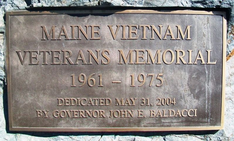 Maine Vietnam Veterans Memorial Marker image. Click for full size.
