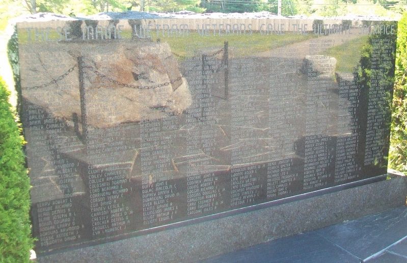 Maine Vietnam Veterans Memorial Roll of Honored Dead image. Click for full size.