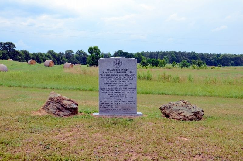 Columbus Granade Marker. Click for full size. Columbus Granade Marker image. Click for full size.