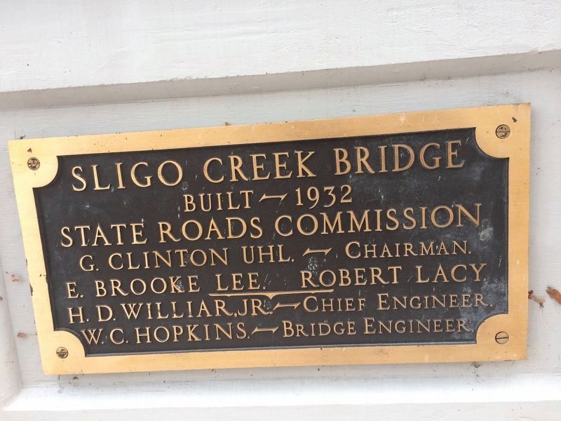 Plaque on bridge image. Click for full size.