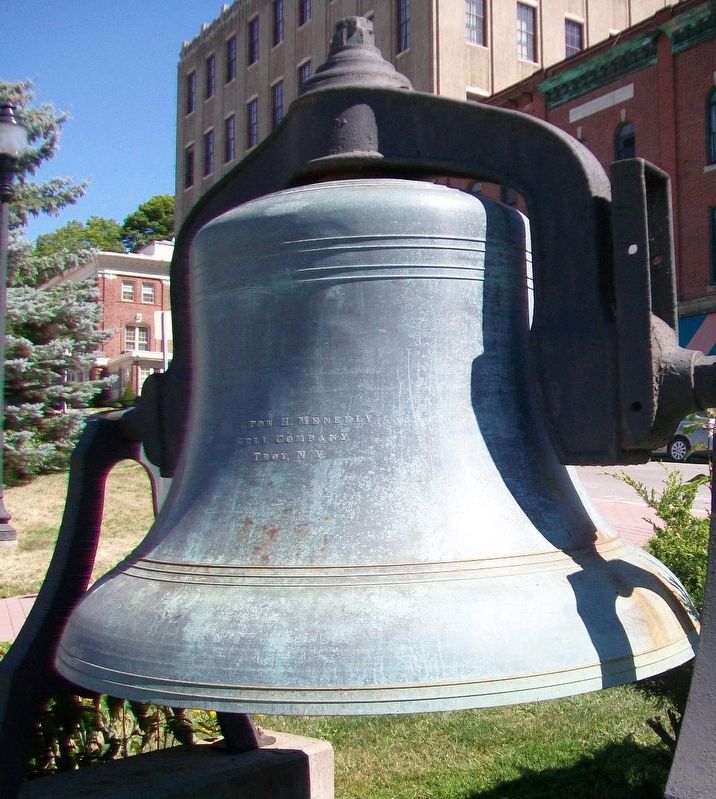 Hersey Memorial Bldg (Old Bangor City Hall) Bell image. Click for full size.