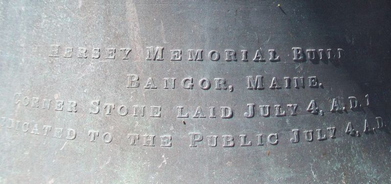 Hersey Memorial Bldg (Old Bangor City Hall) Bell Detail image. Click for full size.
