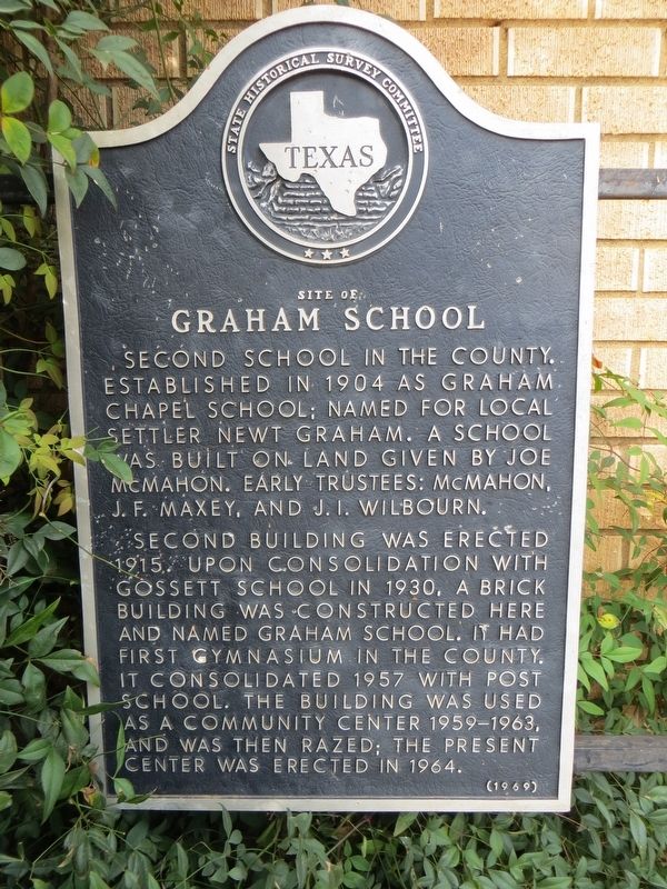 Site of Graham School Marker image. Click for full size.