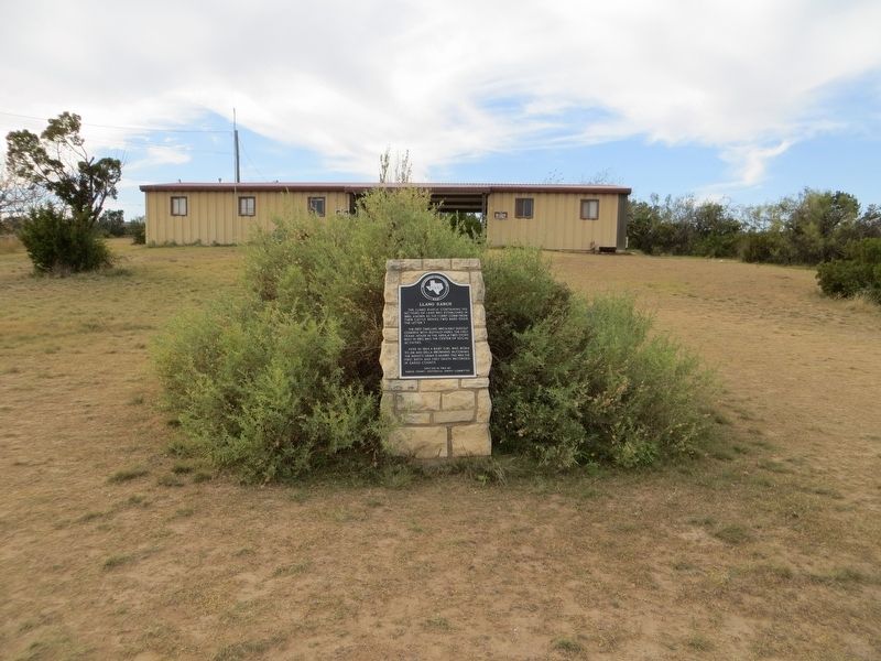 Llano Ranch Marker image. Click for full size.