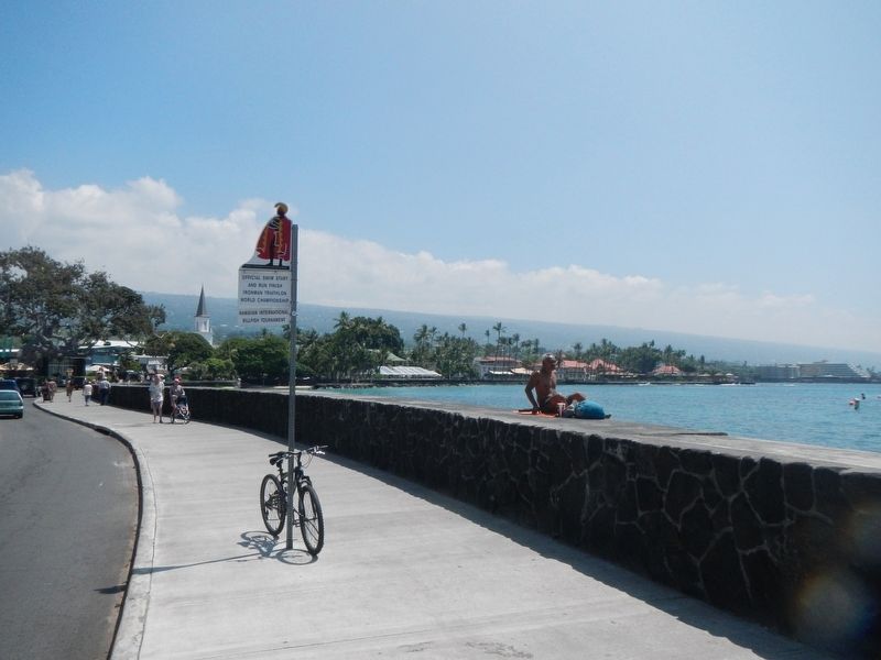 Kailua Bay Seawall. Click for full size. Kailua Bay Seawall image. Click for full size.