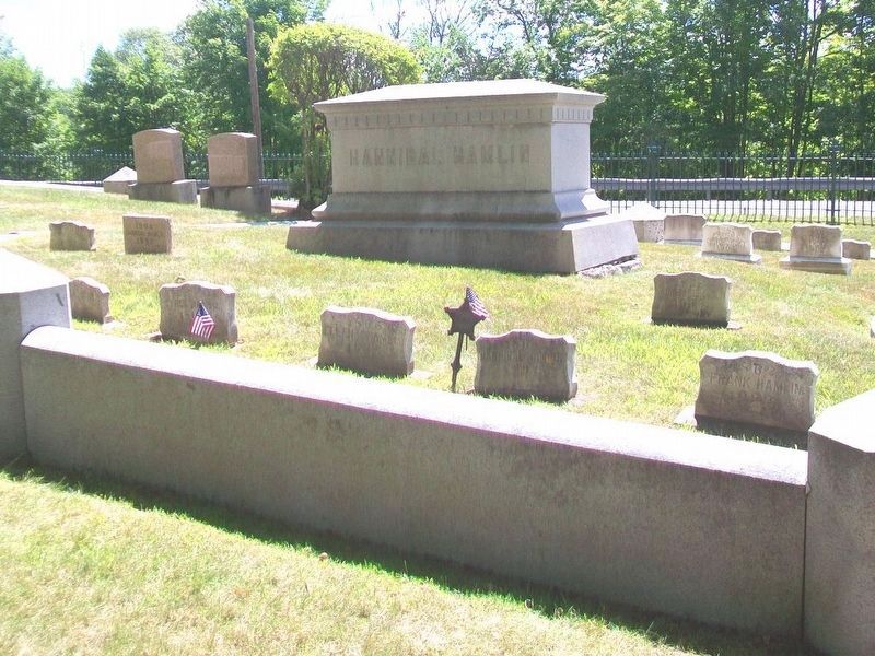 Hannibal Hamlin Family Plot in Mount Hope Cemetery image. Click for full size.