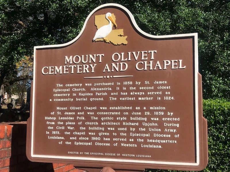 Mount Olivet Cemetery and Chapel Marker image. Click for full size.