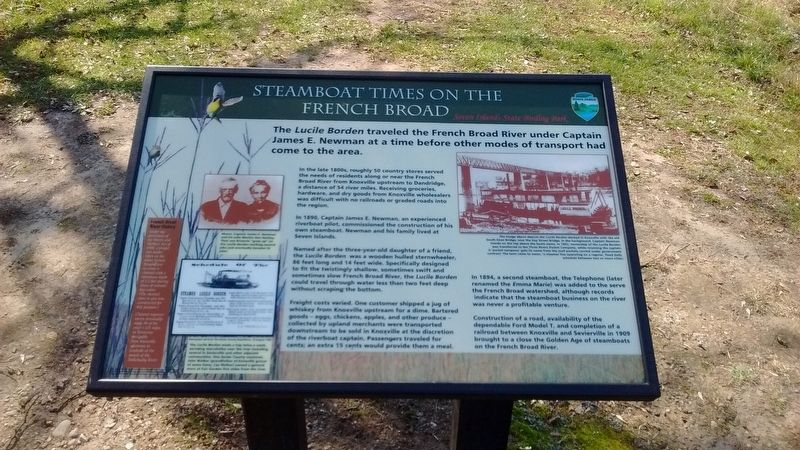 Steamboat Times on the French Broad Marker image. Click for full size.