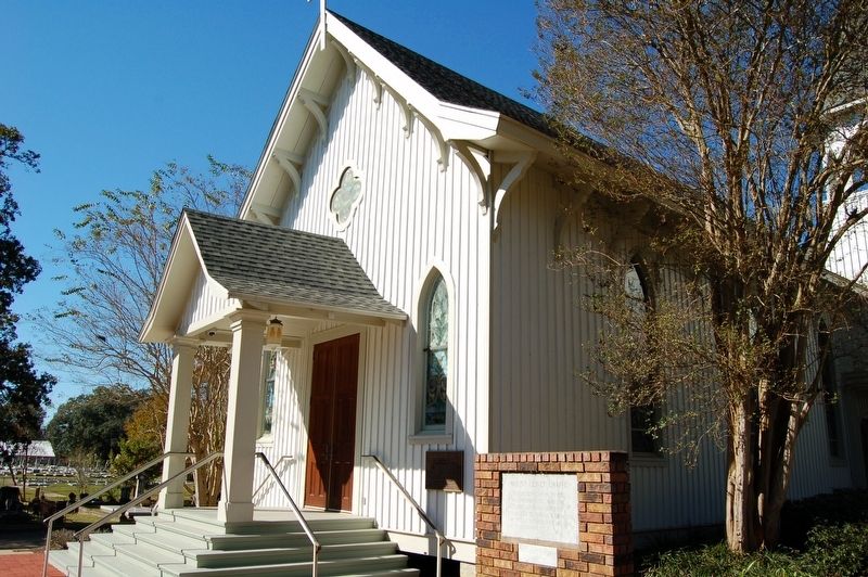 Mount Olivet Chapel and Marker. Click for full size. Mount Olivet Chapel and Marker image. Click for full size.