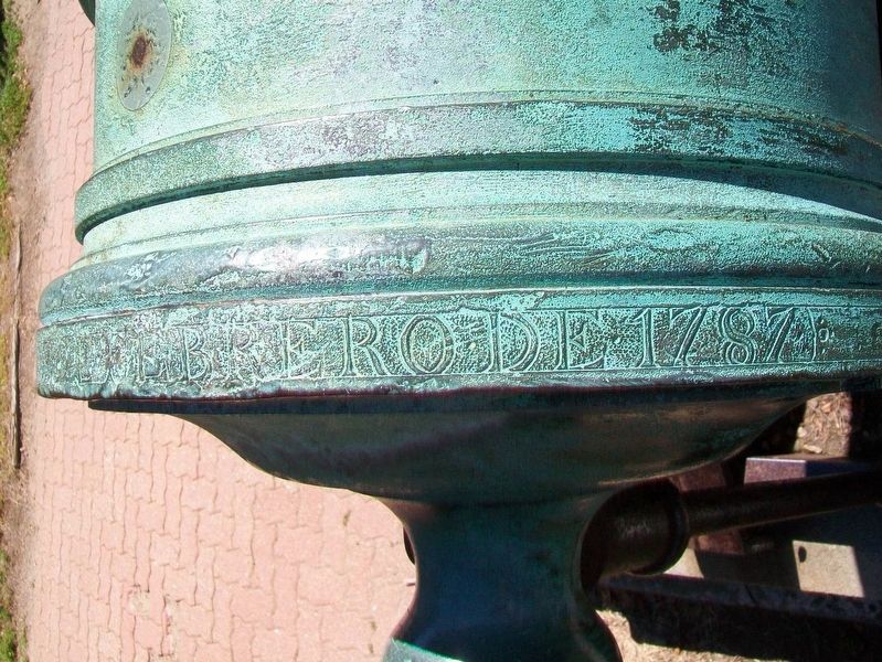 Spanish Bronze Cannon Detail image. Click for full size.