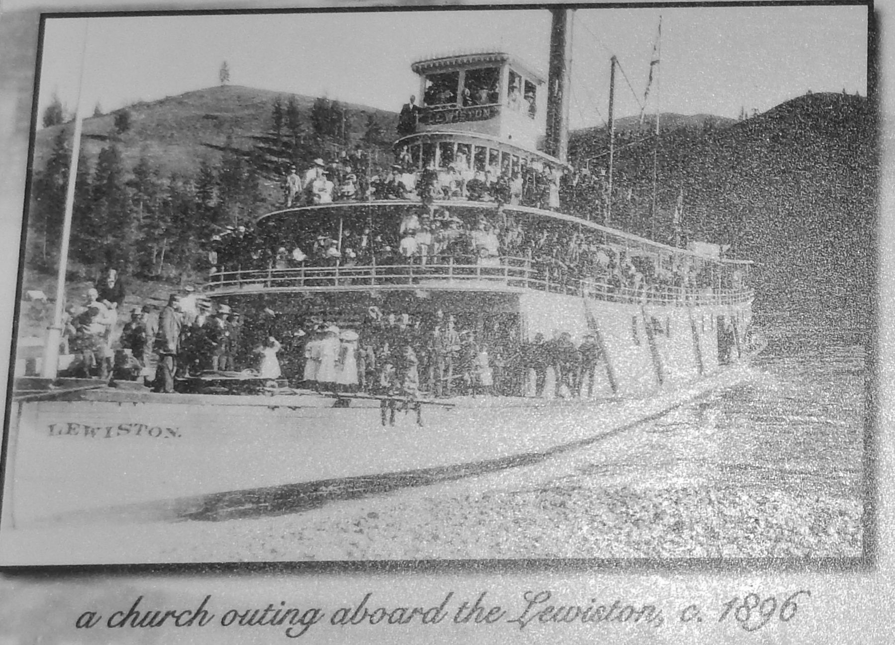 Marker detail: the Lewiston, c1896 image. Click for full size.