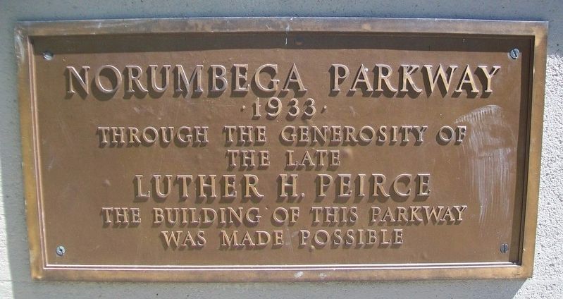 Norumbega Parkway Marker image. Click for full size.