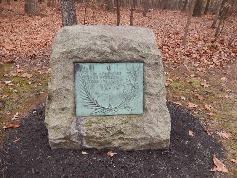 World War I Memorial Marker. Click for full size. World War I Memorial Marker image. Click for full size.