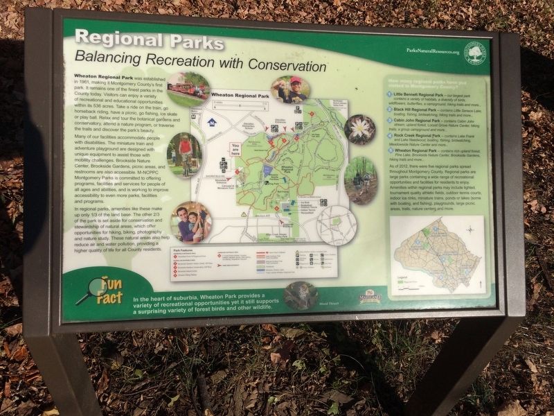 Regional Parks Marker. Click for full size. Regional Parks Marker image. Click for full size.