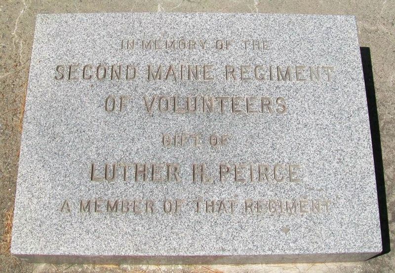 Second Maine Regiment Marker. Click for full size. Second Maine Regiment Marker image. Click for full size.