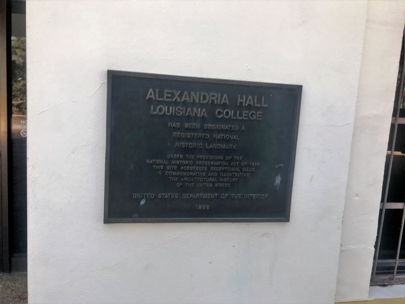 Alexandria Hall Marker image. Click for full size.