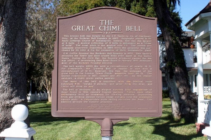 The Great Chime Bell Marker. Click for full size. The Great Chime Bell Marker image. Click for full size.