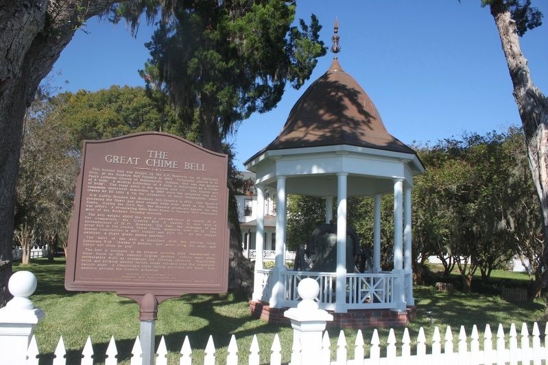 The Great Chime Bell Marker with bell. Click for full size. The Great Chime Bell Marker with bell image. Click for full size.