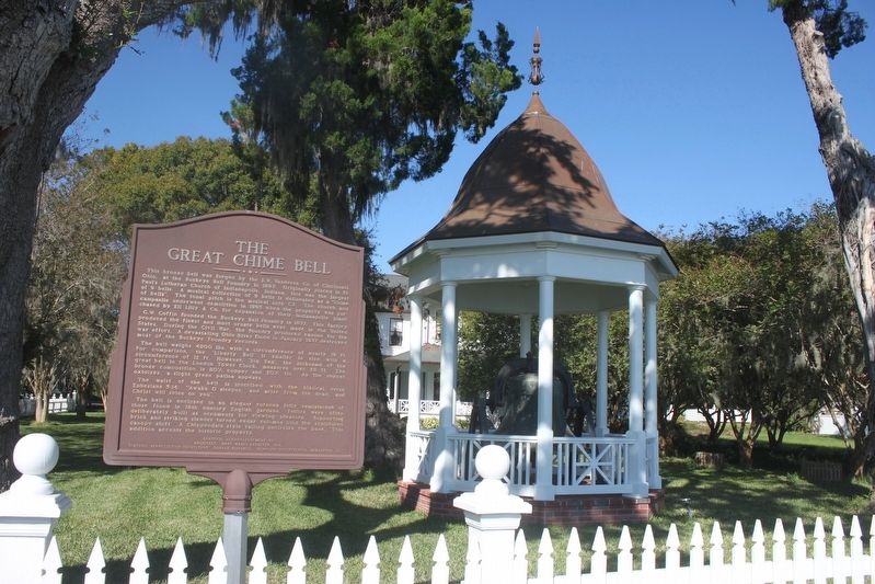 The Great Chime Bell Marker with bell image. Click for full size.