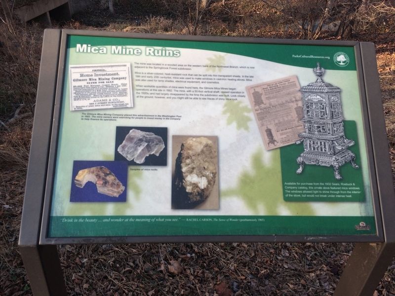 Mica Mine Ruins Marker image. Click for full size.