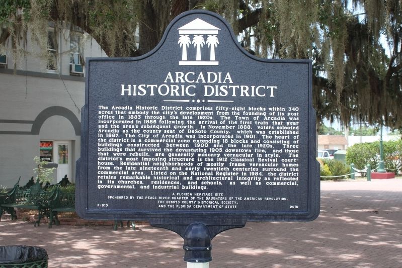 Arcadia Historic District Marker image. Click for full size.