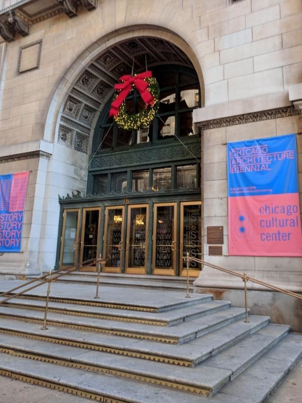 The Chicago Cultural Center (south entrance). Click for full size. The Chicago Cultural Center (south entrance) image. Click for full size.
