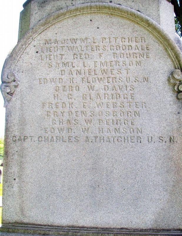 Civil War Memorial Honored Dead. Click for full size. Civil War Memorial Honored Dead image. Click for full size.