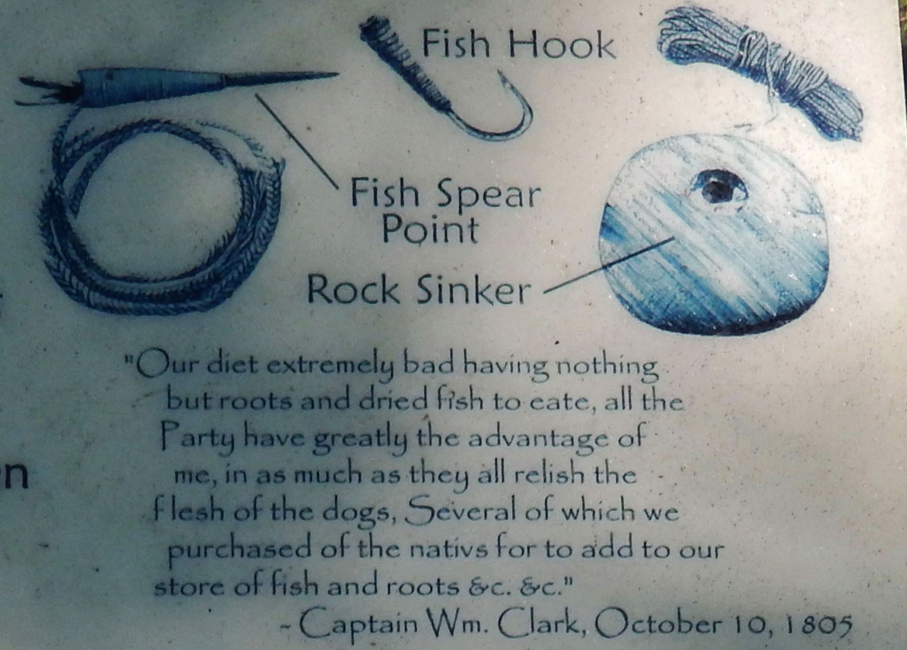 Marker detail: Nimi'ipuu Fishing Gear image. Click for full size.