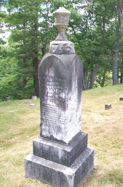 Park Holland Grave Marker. Click for full size. Park Holland Grave Marker image. Click for full size.