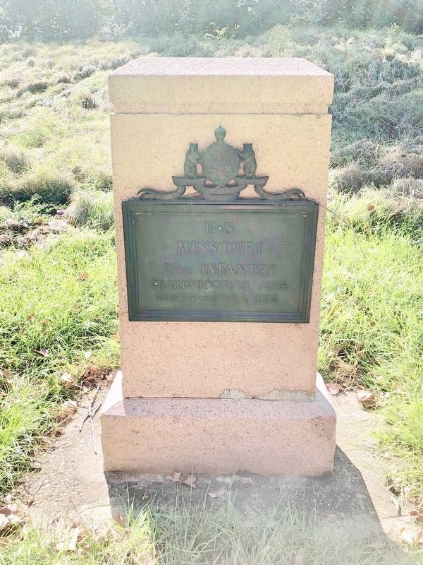 U S Missouri 27th Infantry monument.. Click for full size. U S Missouri 27th Infantry monument. image. Click for full size.
