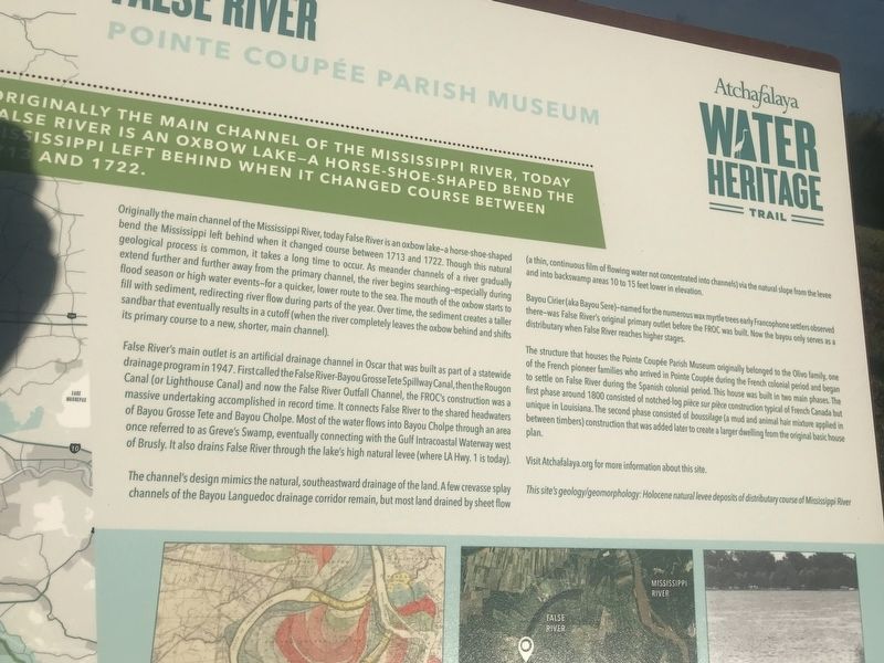 False River Marker image. Click for full size.