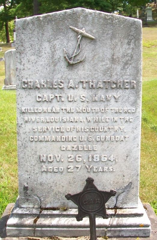 Charles A. Thatcher Grave Marker. Click for full size. Charles A. Thatcher Grave Marker image. Click for full size.
