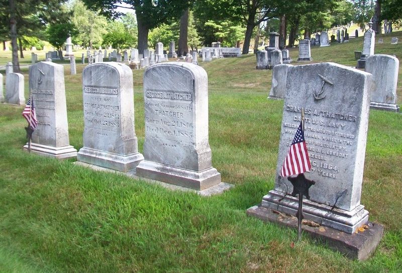 Charles A. Thatcher Grave Marker. Click for full size. Charles A. Thatcher Grave Marker image. Click for full size.