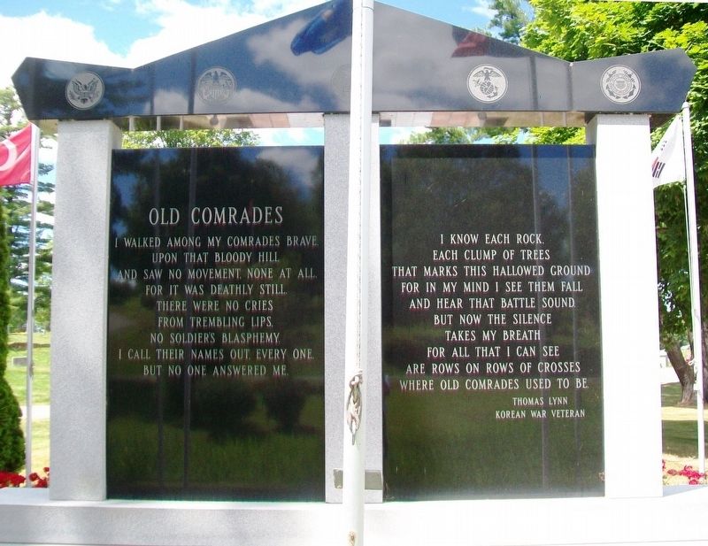 Maine Korean War Memorial (back) image. Click for full size.