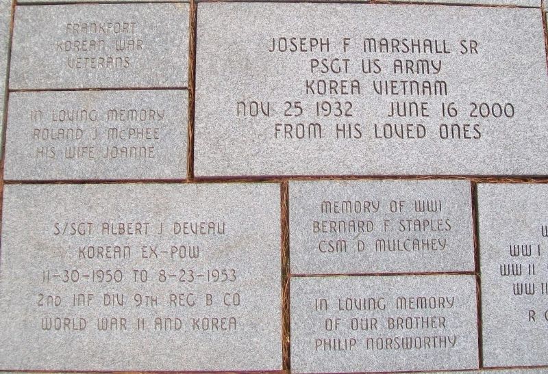 Maine Korean War Memorial Representative Pavers image. Click for full size.