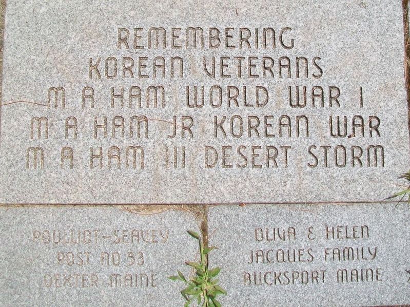 Maine Korean War Memorial Representative Pavers image. Click for full size.