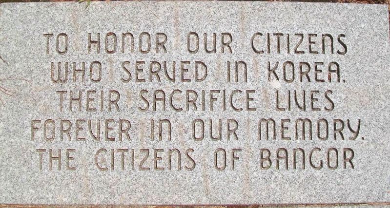 Maine Korean War Memorial Representative Paver image. Click for full size.