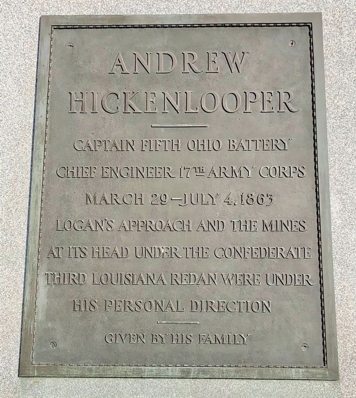 Andrew Hickenlooper Marker image. Click for full size.