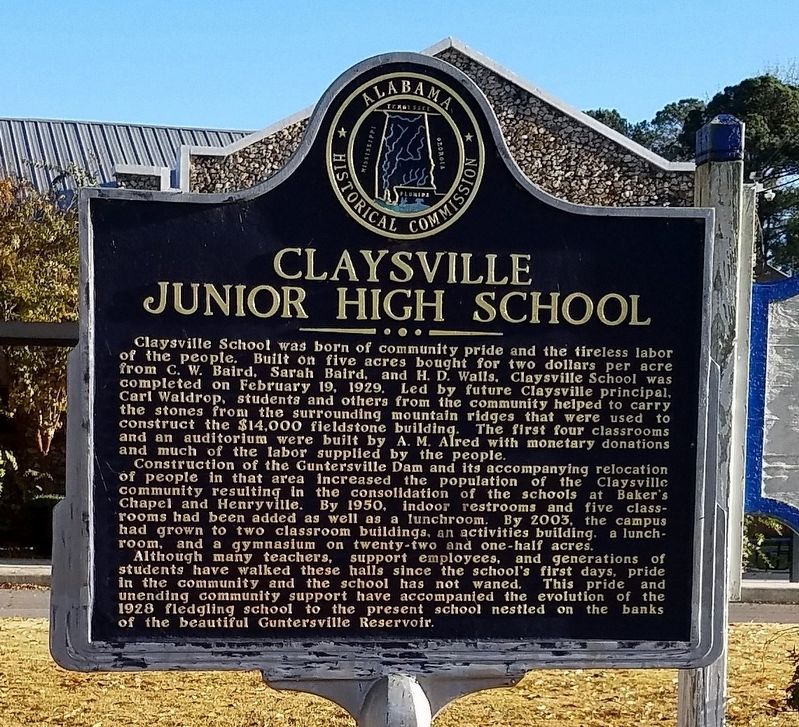 Claysville Junior High School Marker image. Click for full size.