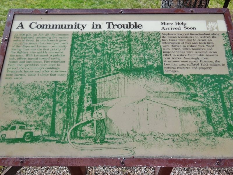 A Community in Trouble Marker image. Click for full size.
