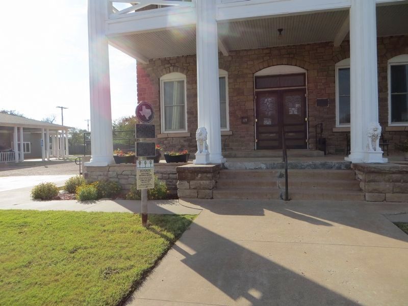 Old Post Sanitarium Marker. Click for full size. Old Post Sanitarium Marker image. Click for full size.