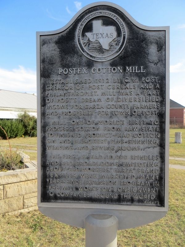 Postex Cotton Mill Marker image. Click for full size.