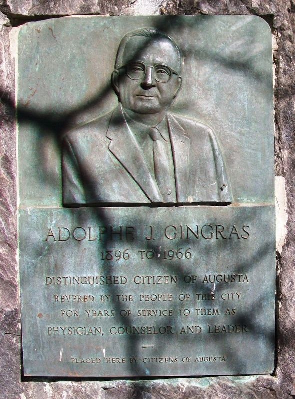 Adolphe J. Gingras Marker. Click for full size. Adolphe J. Gingras Marker image. Click for full size.