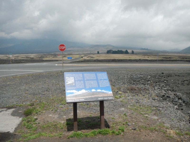 Humu'ula Sheep Station Marker. Click for full size. Humu'ula Sheep Station Marker image. Click for full size.