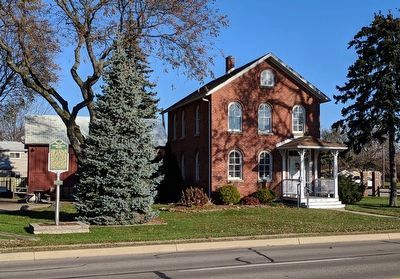 Baumgartner House and Marker. Click for full size. Baumgartner House and Marker image. Click for full size.