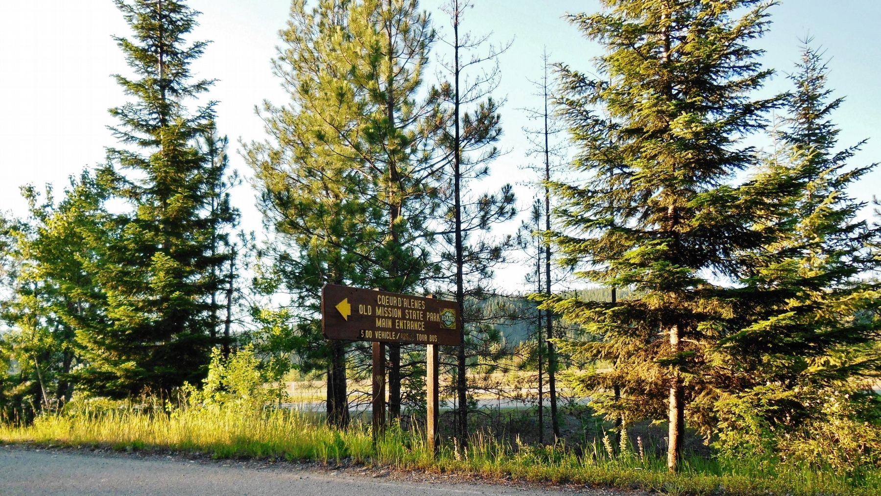 Old Mission State Park Entrance (<i>access to marker from here</i>) image. Click for full size.