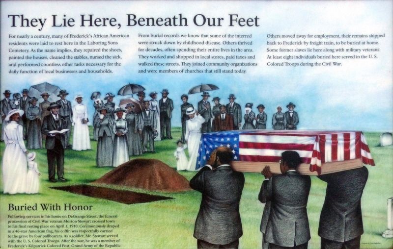 They Lie Here, Beneath Our Feet Marker image. Click for full size.